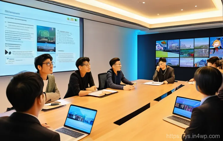 협력적 창의성을 위한 대화 촉진 기술 - **Prompt 2: Inclusive Collaborative Idea Generation**
    A group of five diverse individuals (men a...